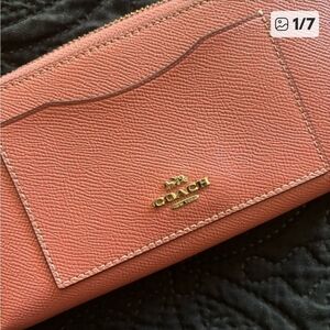 Coach Coral Leather Wallet